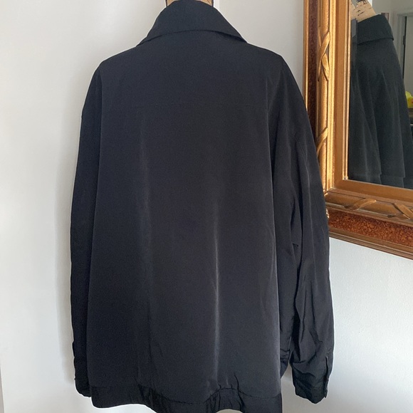 Claiborne Womens 4X Black Coat Midweight Softshell Poly Tech Jacket Zip Up - Picture 4 of 8